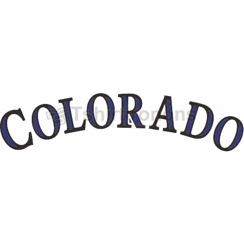 Colorado Rockies T-shirts Iron On Transfers N1569